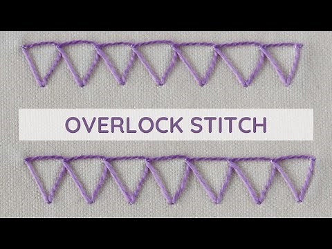 How to embroider Overlock stitch hand sewing