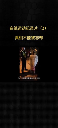 白纸运动真相揭秘，拒绝遗忘历史