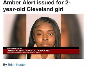 CLEVELAND, Ohio (@cleveland19news ) - The City of Cleveland has issued an AMBER ALERT for 2-year-old female Royalty Royalle Smith. Royalty is a black female, 2′00″, 19 pounds, with brown hair, and brown eyes. The child was reportedly taken by her mother, Laketa Lorine Cannon, according to police. The suspect is described as a 24-year-old female, 5′3″, 150 pounds with black hair, and brown eyes. The mother and child were last seen in the area of 2337 East 28th Street, Cleveland, Ohio. The suspect