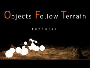 3ds max:How To Make Objects Follow The Terrain With TyFlow