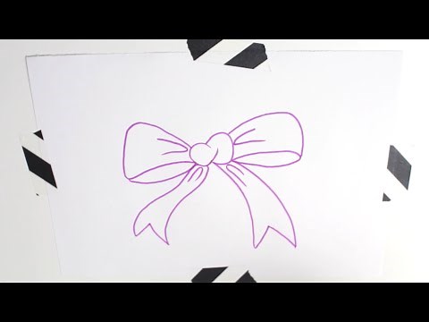 How to draw a Bow | Schleife malen | EASY & CUTE || Foxy Draws