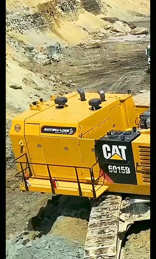 1.3M views · 10K reactions | Huge Machinery Caterpillar 6015B excavator Loading Constuction Mining Truck | Sombat Machinery | Facebook