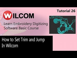 How to Set Trim and Jump In Wilcom