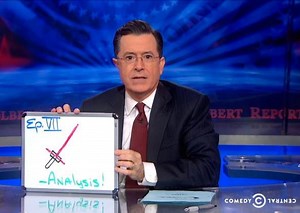 Stephen Colbert Is the Original Star Wars Fan, Has Thoughts About the New Lightsaber