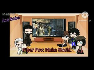 [REMAKE] Fallout reacts to Welcome to my apocalypse Fallout 4 rap (gacha club)