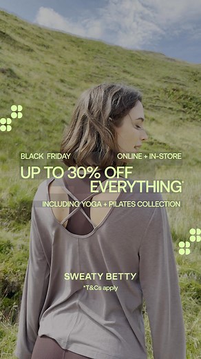 203K views | Need to refresh your workout wardrobe? Perfect timing. Shop our Black Friday Sale now with up to 30% off | Sweaty Betty | Facebook