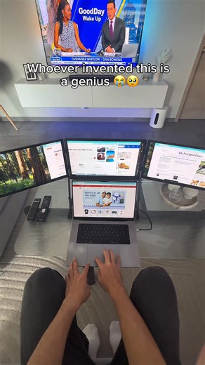 Genius innovation really do exist 😌 #tech #techgadgets #newtech #monitor #wfh #coolfinds #coolgadgets #tech #amazonfinds #forex #unboxing #remote #remoteworker | Aura-Displays.com