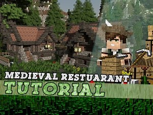 Minecraft Tutorial: Medieval Restaurant P2 - Interior!