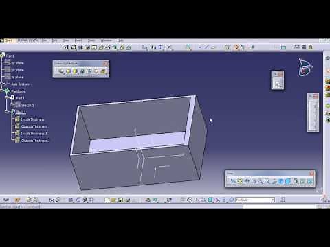 SHELL COMMAND CATIA V5