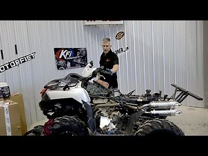 Exhaust Install Brute Force 750 Dual full system RJWC.