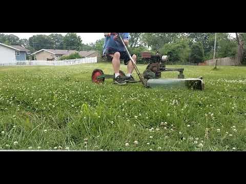 Snappin' Turtle Mower mowing.