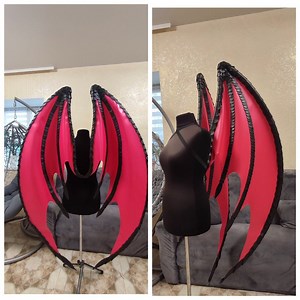 Bat Wings, Cosplay Wings Costume, Vampire Wings, Dragon Wings, Demon Wings, Black Wings, Wings Cosplay, Halloween Costume, Red Angel Wings - Etsy Australia