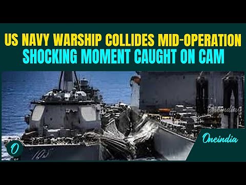 US Breaking: US Naval Warship, USS Truxtun SLAMS INTO USNS Supply During Refueling; Sailors Injured