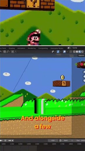 Mario Game Dev Secrets: Sprite Editing & Level Design! #shorts
