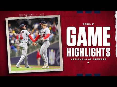 Nationals vs. Brewers Game Highlights (4/11/26)
