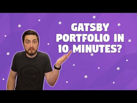 Can We Really Make a Gatsby Portfolio in 10 Minutes?
