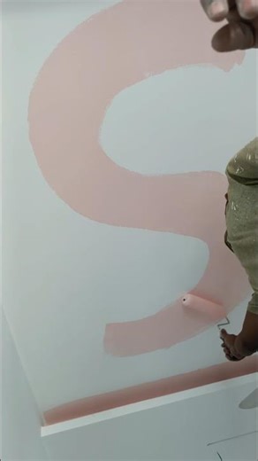 home wallpainting 🏡 fast code pink 🩷 colour #painting #homedecor #shorts #viral