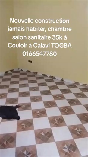 *DAMAU'S SERVICE IMMO* 🇧🇯 🇧🇯 0166547780 *Chambre salon sanitaire à louer nouvelles constructions à Togba en face de la pharmacie Sainte Antoine de Padoue qui est dans la descente de Togba. *Conditions :Le louer est à 35.000f - 03 mois d'avance sur louer - 03 mois d'avance comme réparation locative - Caution EE: 20.000f - Agence 01 mois Total: 265.000f NB: Le louer se paie par trimestre ( 03 mois ) La consommation de l'eau est 2000f par Mois.** *Le locataire intègre le locataire et consomme l