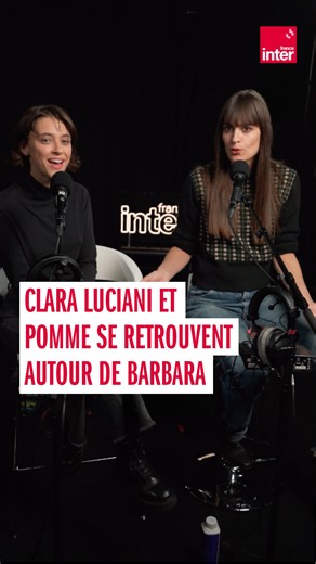 France Inter on Instagram: "Elles n’avaient pas encore chanté ensemble ! Clara Luciani et Pomme se retrouvent autour de Barbara, Noël et ce “bonbon culotté”. Retrouvez Clara Luciani and Co en suivant le lien dans la bio."