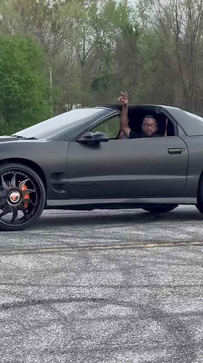 Matte Black Pontiac Trans-Am on 24’s Riding