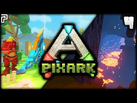 MAGIC Biome, Wands & CAVES! (PixARK With Pix!) | PixARK Let's Play w/Pixlriffs [Episode 4]