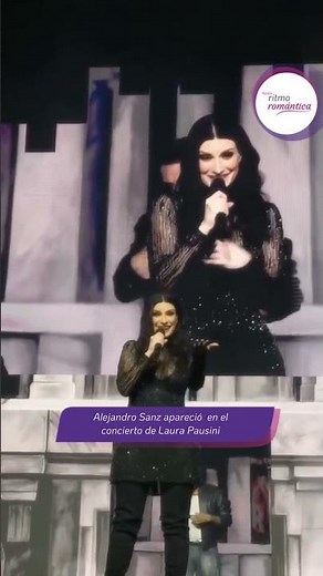 Laura Pausini and Alejandro Sanz sang ‘Cuando nadie me ve’ together #alejandrosanz #laurapausini
