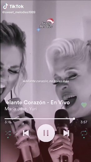 Adelante Corazón - Yuri y María José | Letra y Vídeo en Vivo
