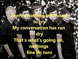 One Direction - Torn Lyrics