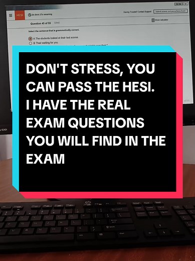 DON'T STRESS, YOU CAN PASS THE HESI. I HAVE THE REAL EXAM QUESTIONS YOU WILL FIND ALSO I CAN HELP TAKE THE EXAM FOR YOU✅️✅️📩 DM