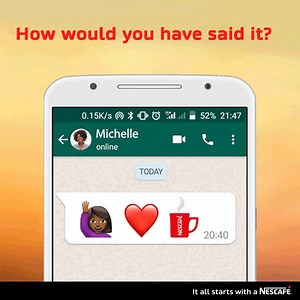 14K views · 229 reactions | How good is your emoji game? Ebu tu-show how best you would have texted msee mwengine your love for coffee. #StayAtHome #ItAllStartsWithANESCAFÉ | NESCAFÉ | Facebook