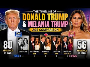 The Timeline of Donald Trump & Melania Trump | Age Comparison (1946–2026) | Life Journey