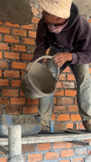 Brick wall making techniques using simple construction tools | Creative Handmades Ideas Diy