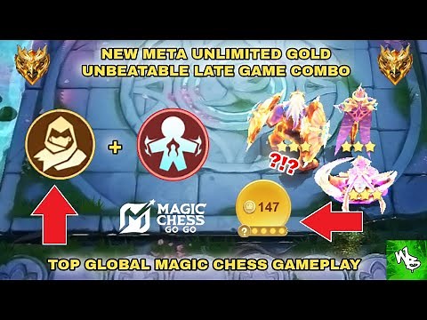 NEW OVERPOWERED UNLIMITED GOLD META COMBO - BEST SYNERGY COMBO GUIDE - MAGIC CHESS GO GO