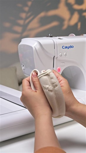 A plain mask. A little love. A whole new meaning ❤️ Who would you make this for? https://www.caydo.com/collections/embroidery/products/ce01-embroidery-machine-with-4-x-9-25-inch-large-hoop-embroidery-area?ref=vazlsrym #CaydoCrafts #HandmadeWithLove #CustomEmbroidery #CraftReels #DIYCrafts #EmbroideryLove | Caydo