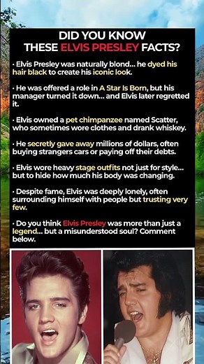 SHOCKING ELVIS FACTS YOU NEVER KNEW! 🎸