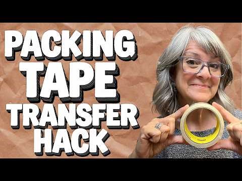 Transfer Graphics Using This Awesome Packing Tape Hack