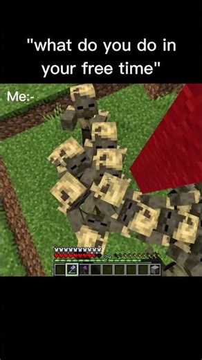 My Free Time = Minecraft Chaos 😱 #MinecraftShorts