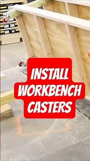 DIY Casters for a Sturdy Workbench Build! #woodworking