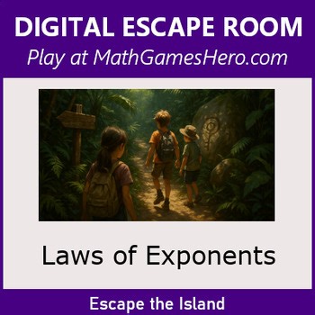 Laws of Exponents | Digital Math Escape Room Game