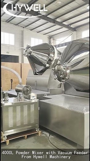 4000L Industrial Powder Mixer System | Vacuum Feeding & Fully Enclosed Dust-Free Mixing