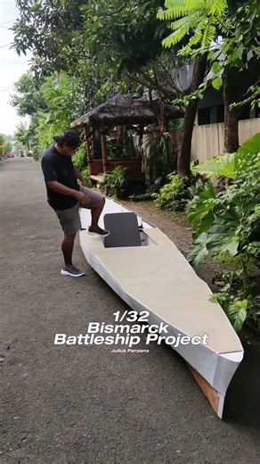 1/32 Bismarck Battleship Project update : building rear section