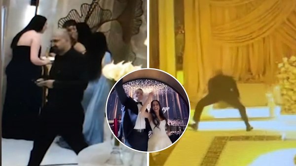 2 arrested after brazen wedding crasher seen on camera stealing $60K from California couple