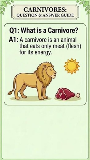 What is carnivores #biology #science