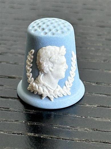 Vintage Wedgwood Blue Jasperware Thimble From Kings & Queens of England Collection William III Cameo - Etsy