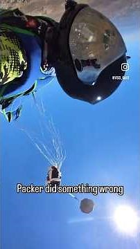 How to land step through parachute (line twist +step through) part1 #skydive #skydivevibes #cutaway