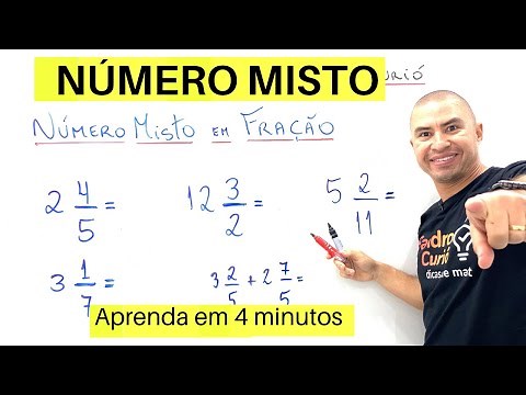 RÁPIDO e FÁCIL | COMO TRANSFORMAR NÚMERO MISTO EM FRAÇÃO