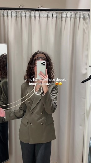 Trendy Double-Breasted Blazers Haul from H&M