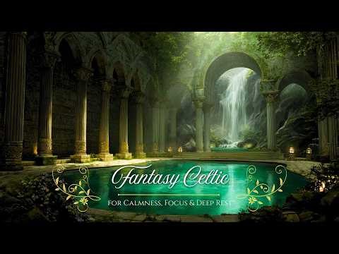 A Quiet Medieval Sanctuary 🌿🕯️ Waterfall Sounds & Serene Medieval Celtic Music for Reading, Peace