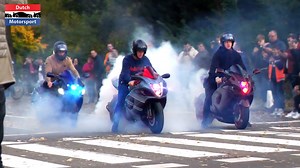 21K views · 393 reactions | In the past years I went to several Car Shows. This video is about some Bikers that randomly showed up and stole the show! Many wheelies, burnouts and of course exhaust flames and bangs! | DutchMotorsport | Facebook