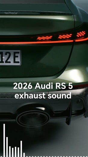 2026 Audi RS 5 exhaust sound 2.9 twin-turbo V6 - Hybrid (stock)